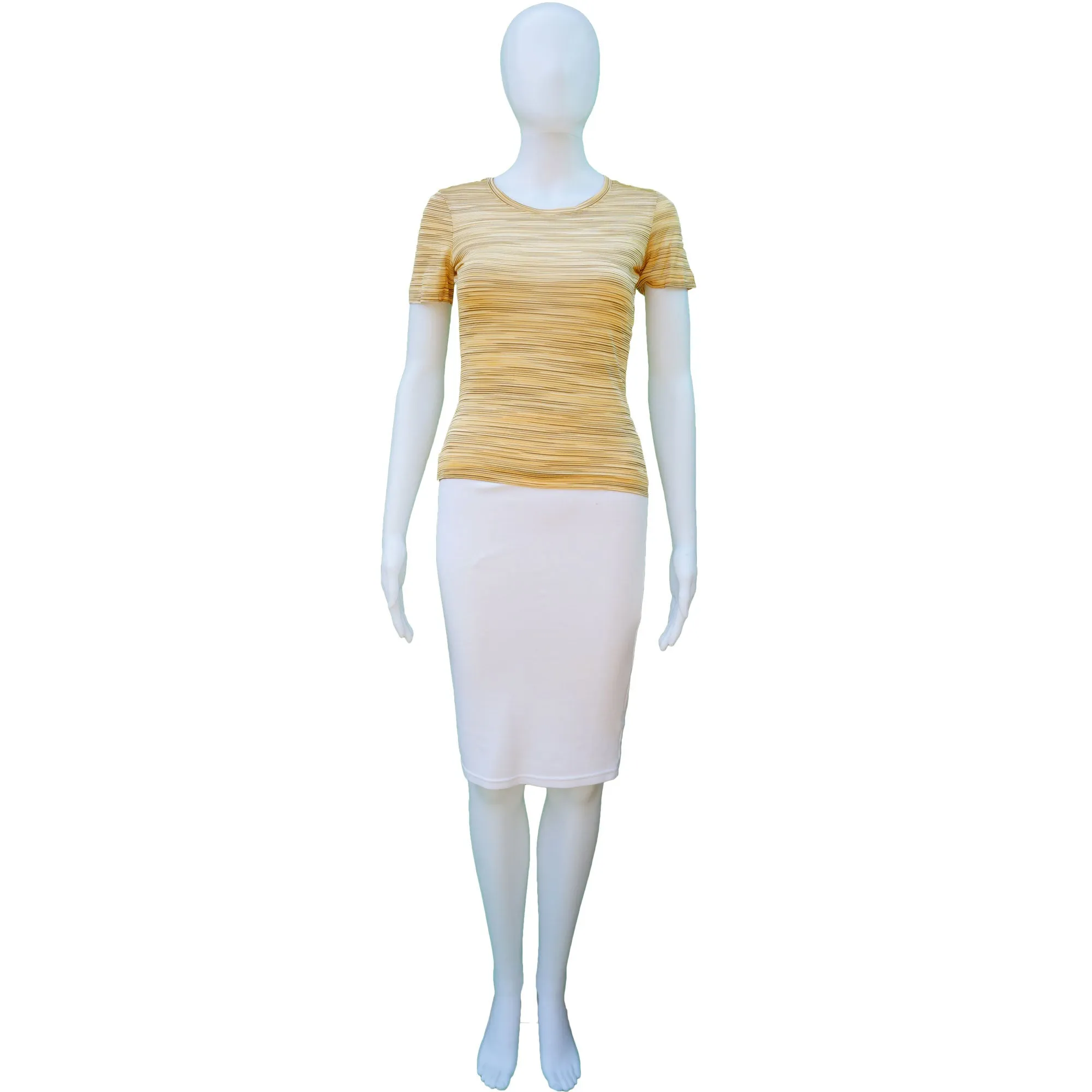 Missoni Sport Yellow Stripe Top