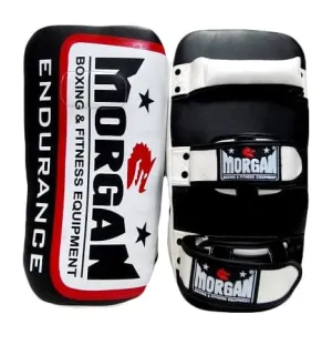 MORGAN ENDURANCE GEL LEATHER CURVED THAI PADS (PAIR)