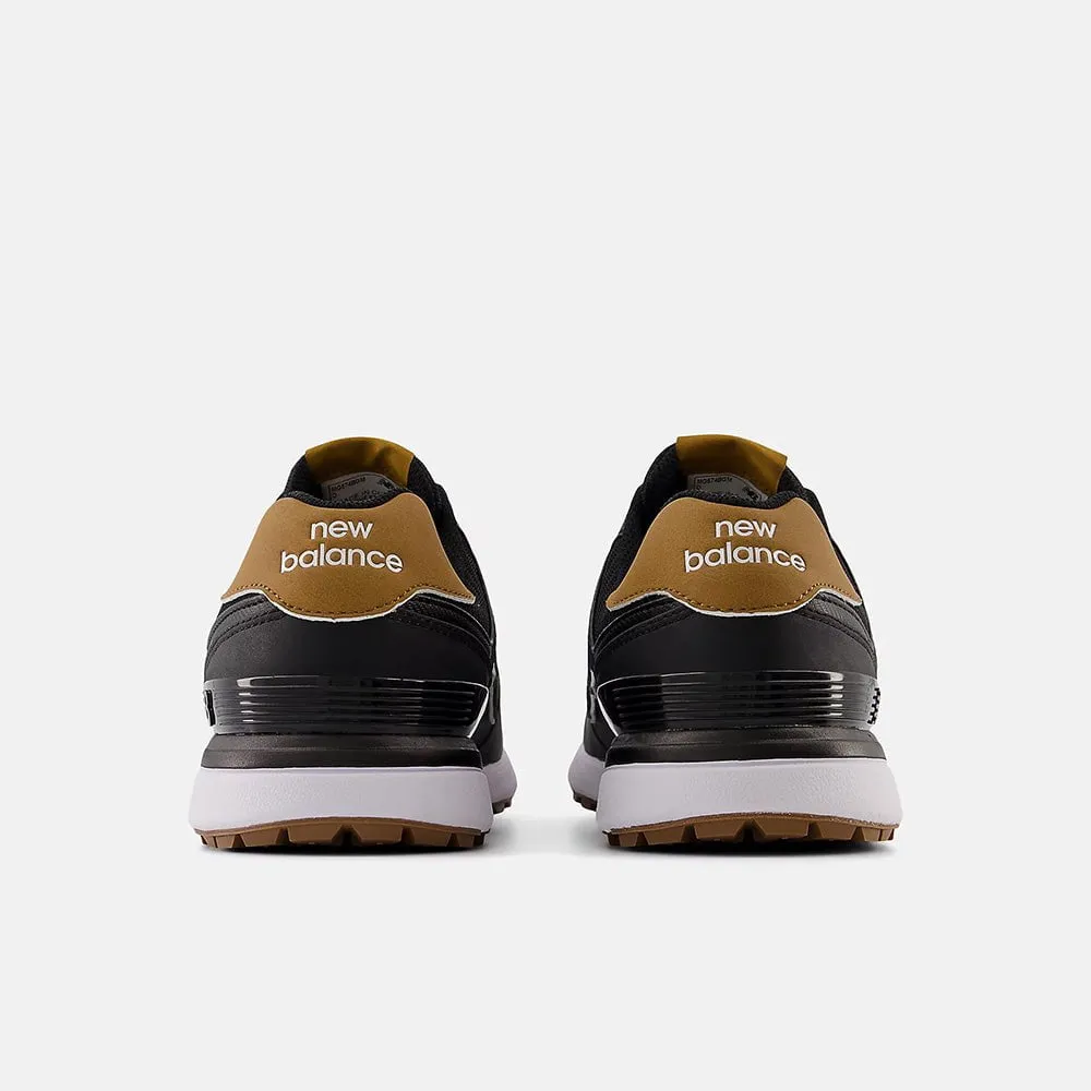 New Balance 574 Greens V2 Golf Shoes - Black/Gum