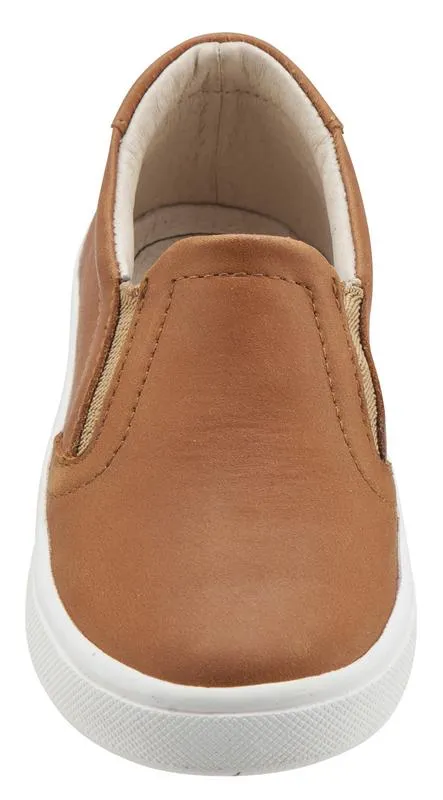 Old Soles 6010 Dressy Hoff Tan Leather Slip On Sneaker Shoe