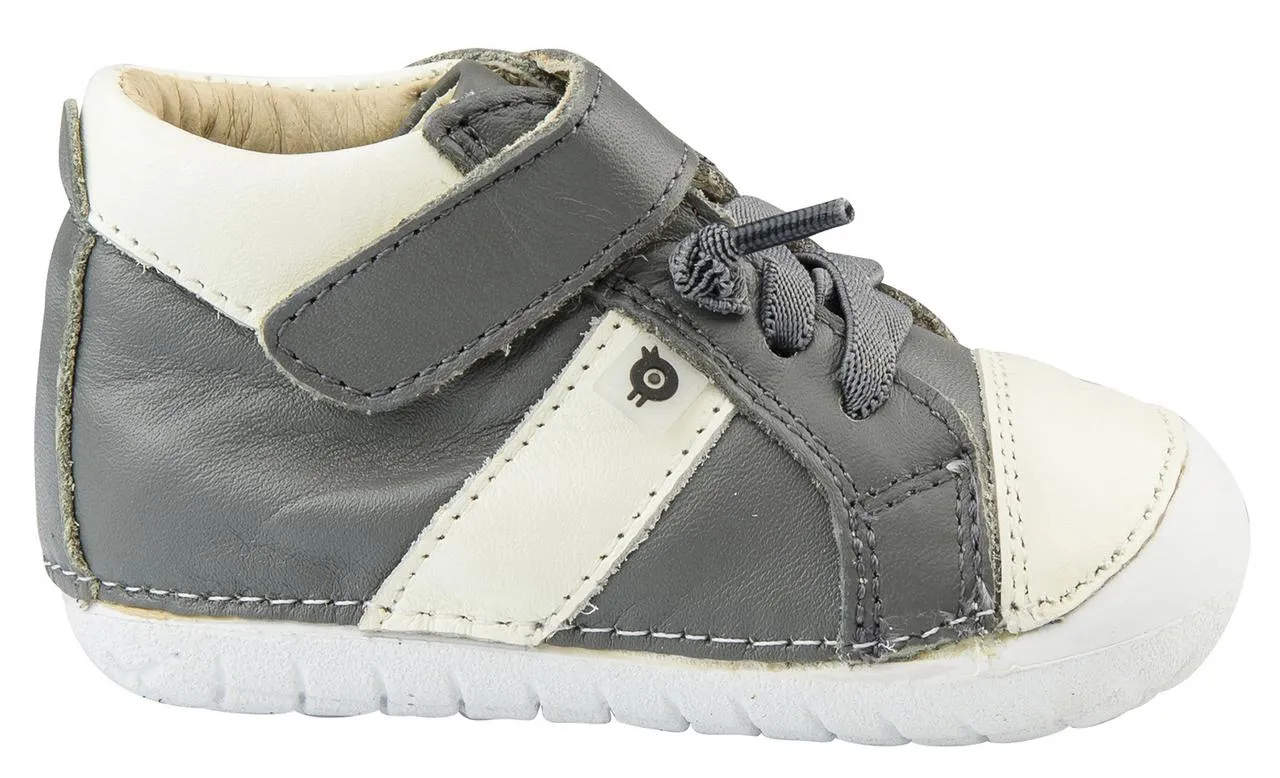 Old Soles Boy's Pave Earth Sneakers, Grey/White