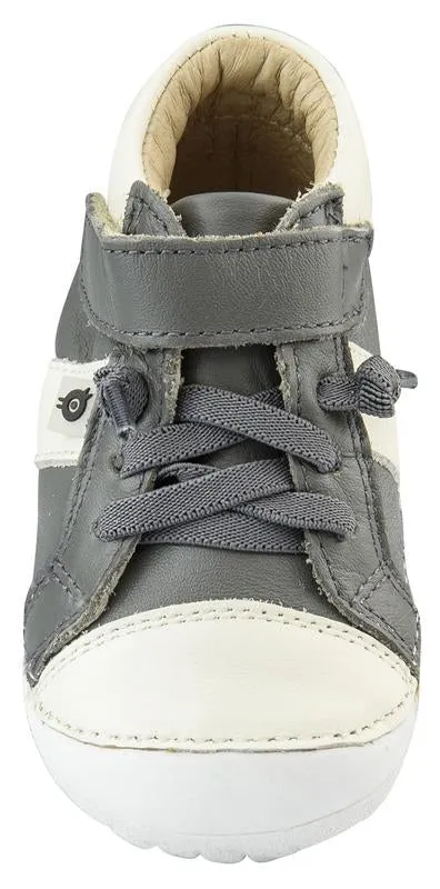 Old Soles Boy's Pave Earth Sneakers, Grey/White