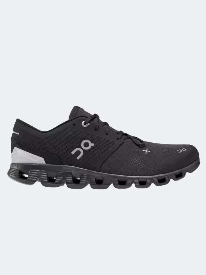 On Cloud X 3 Men Running Shoes Black