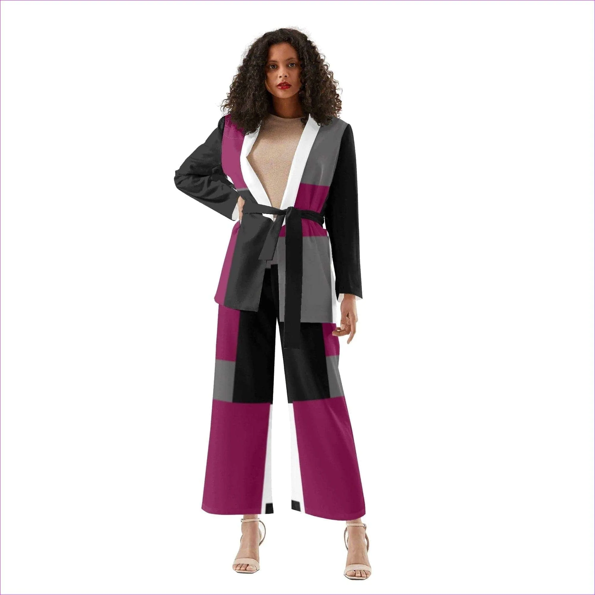 Patchwork Womens Suit