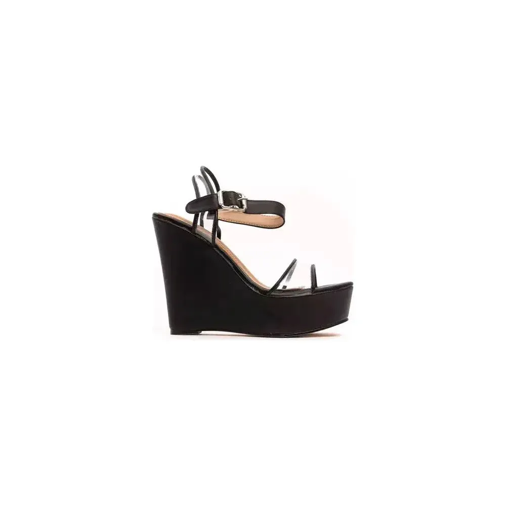 Péché Originel Black Polyethylene Women Sandal