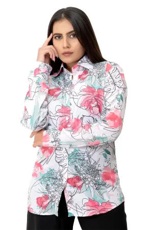 Petal Dream Printed Floral Shirt