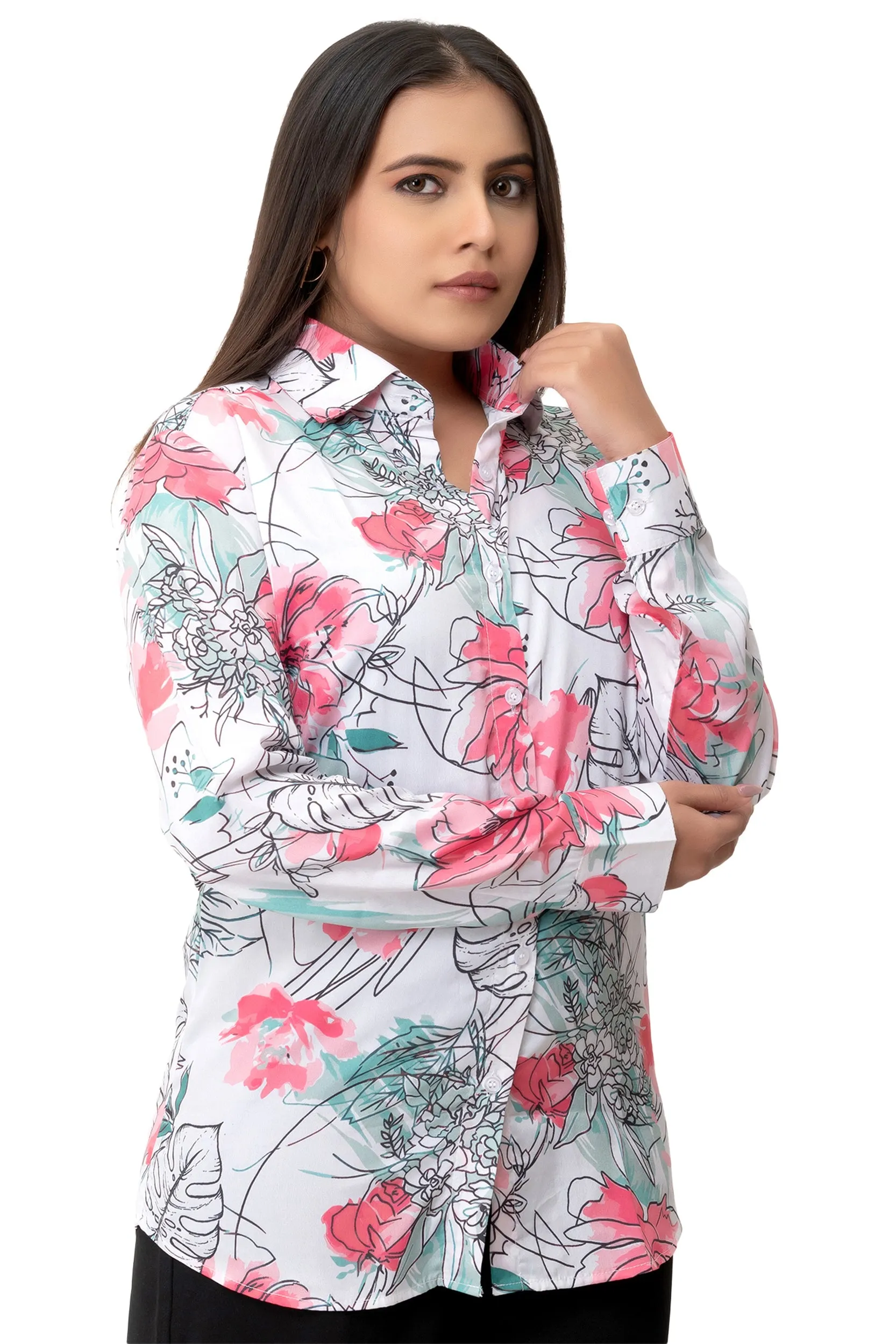 Petal Dream Printed Floral Shirt