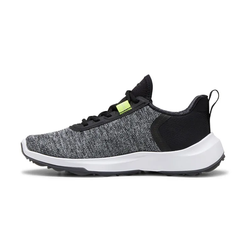 PUMA Fusion Crush Junior Spikeless Shoes (Black/Lime)