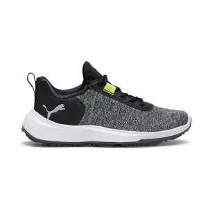 PUMA Fusion Crush Junior Spikeless Shoes (Black/Lime)