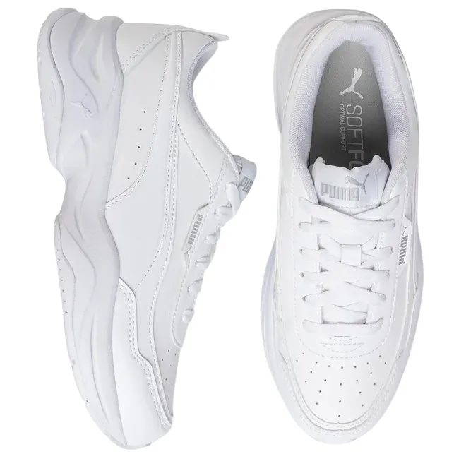 Puma scarpa sneakers da donna con rialzo Cilia Mode 371125-02 bianco