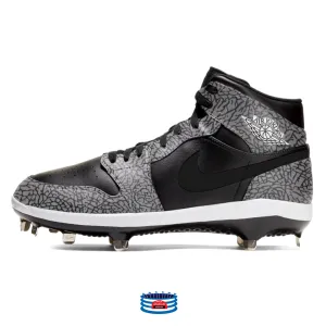 "Black Elephant" Jordan 1 Retro Cleats