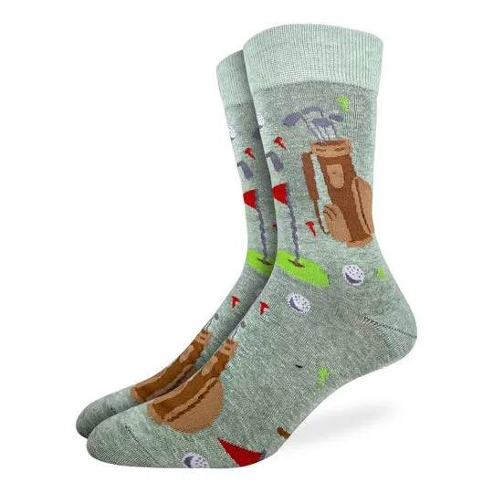 "Golf Green" Crew Socks by Good Luck Sock