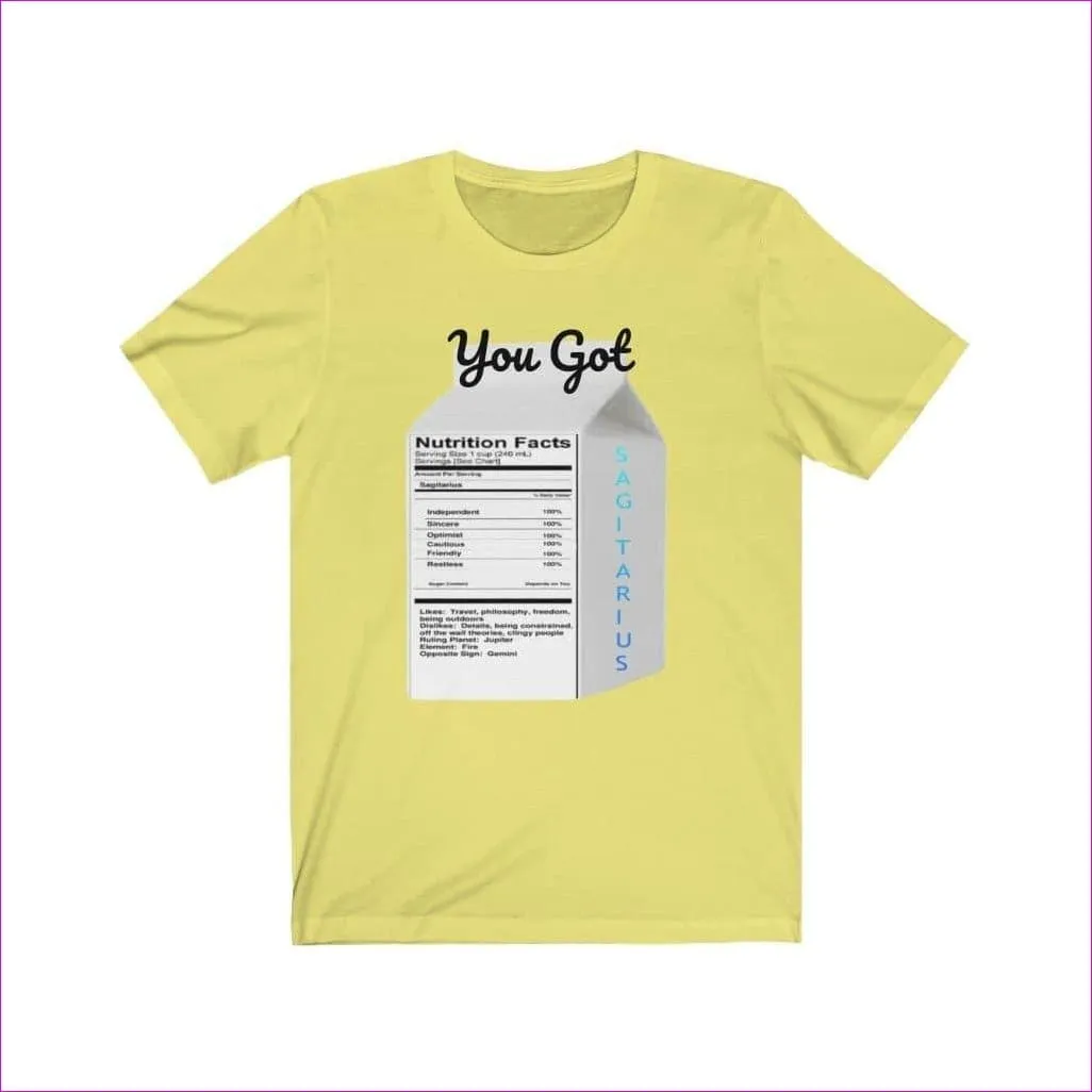 "Zodiac Serenity: You Got Sagitarius Unisex Jersey Short Sleeve Tee