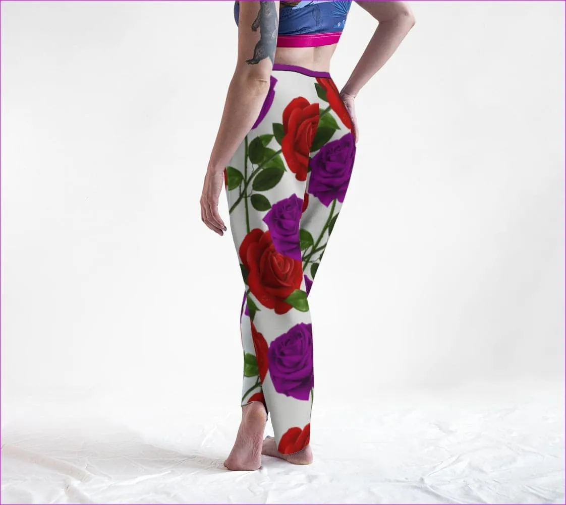 Red Rose Purp Women's Lounge Pants