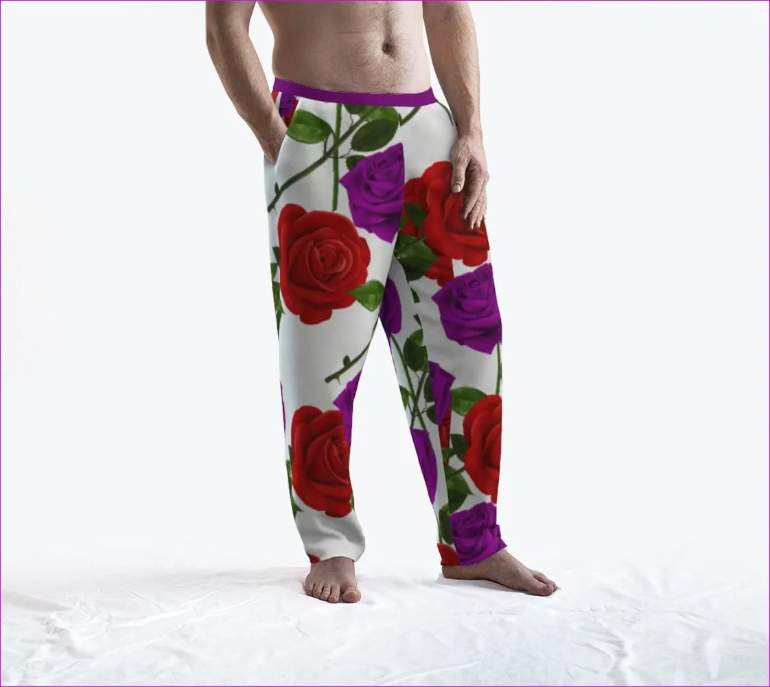 Red Rose Purp Women's Lounge Pants