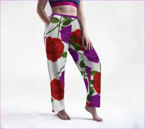 Red Rose Purp Women's Lounge Pants