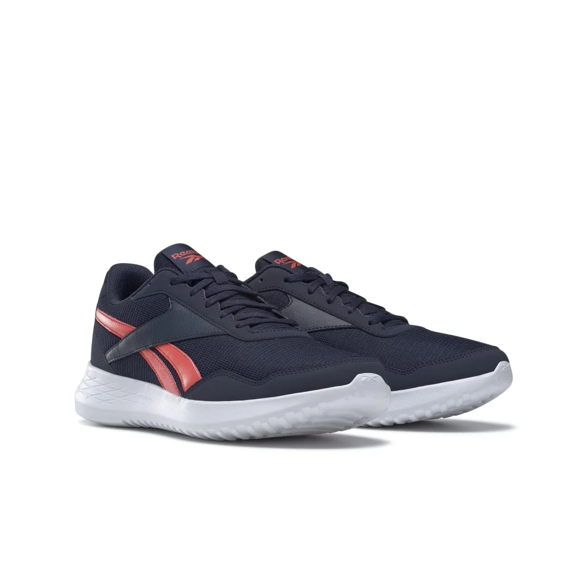 REEBOK GY1442 ENERGEN LITE MN'S (Medium) Navy/Orange/White Mesh Running Shoes