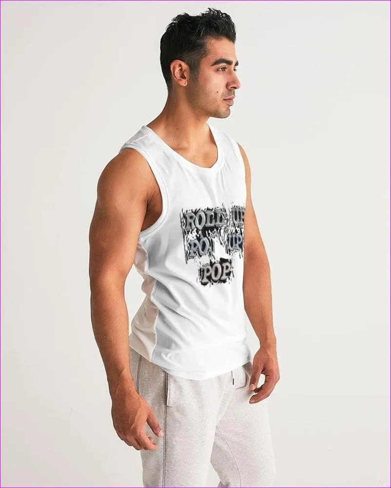 Roll Up Po' Up Pop News Edition Men's Sport Tank