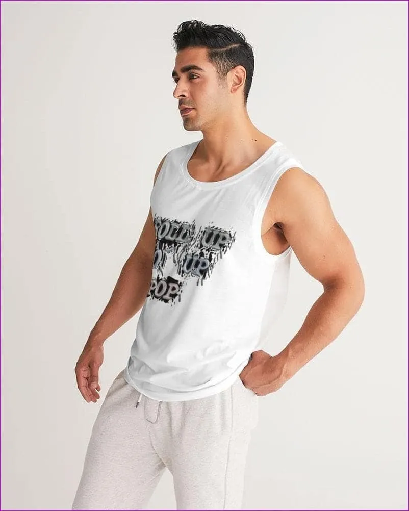 Roll Up Po' Up Pop News Edition Men's Sport Tank