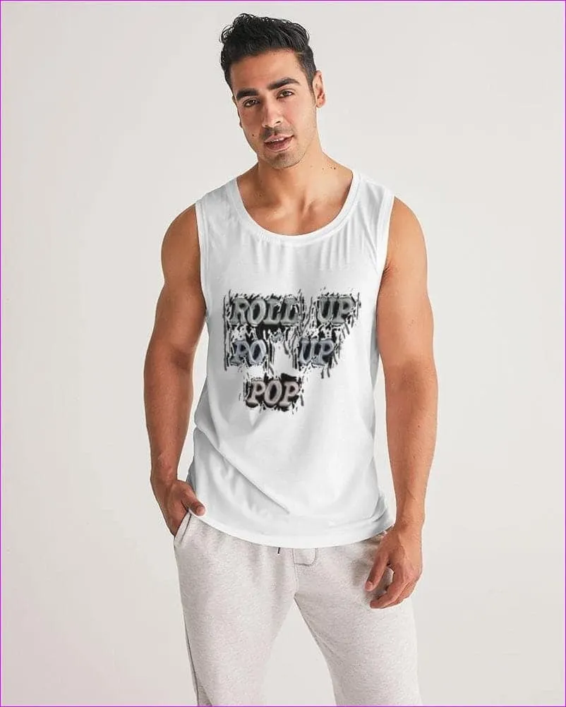 Roll Up Po' Up Pop News Edition Men's Sport Tank