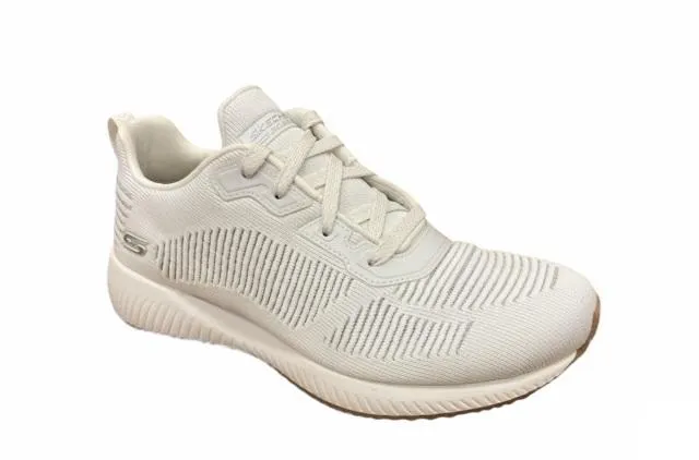 Skechers sneakers da donna Bobs Squad Glam League 31347/WHT bianco