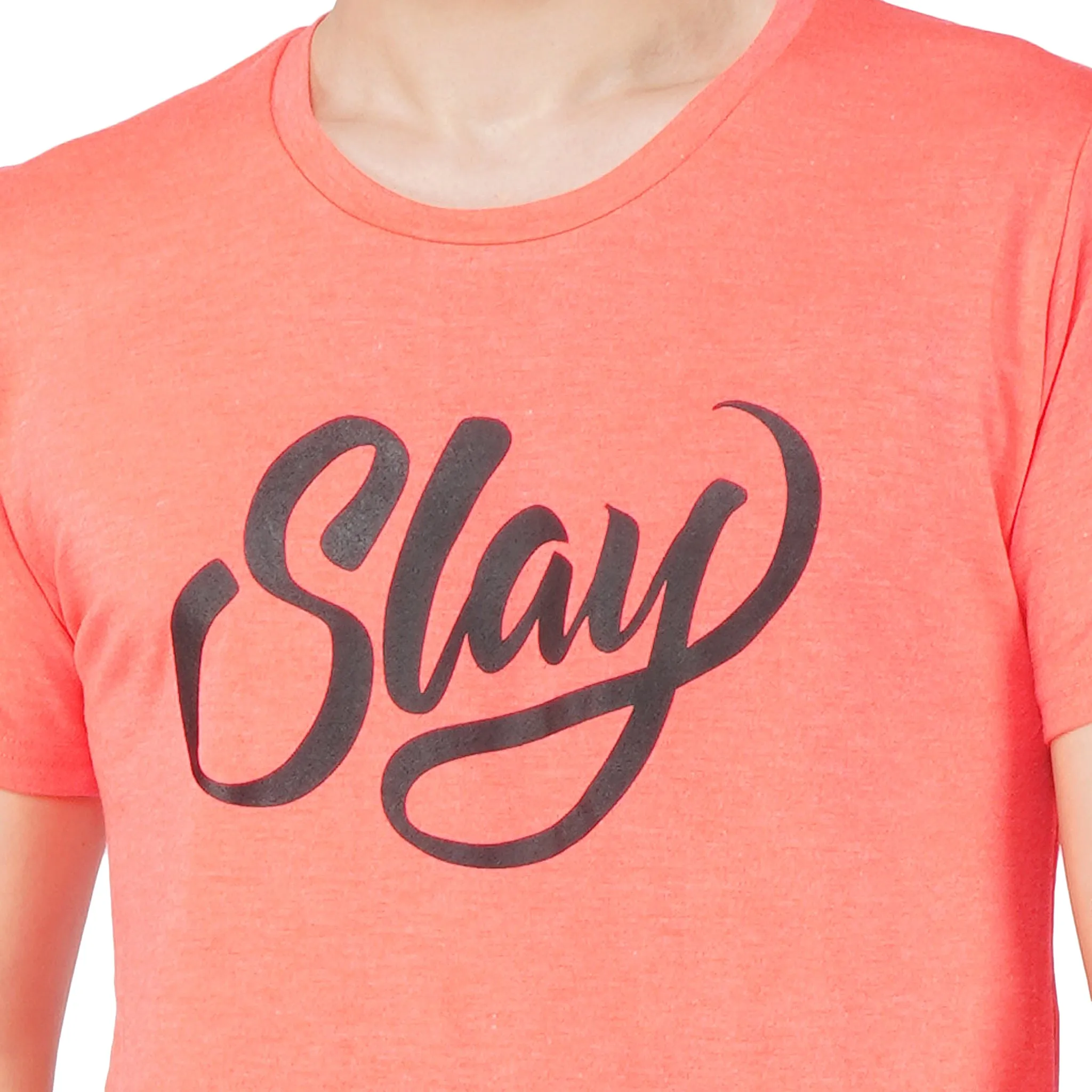 SLAY. Sport Men's Printed Neon Pink T-shirt