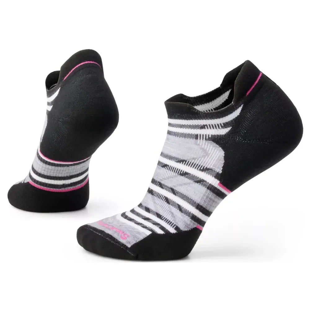 Smartwool Women's Run Pattern Ankle Sock - Black