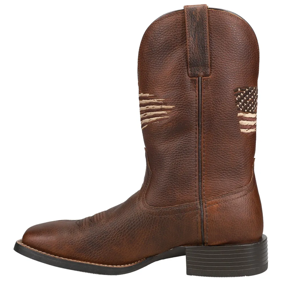 Sport All Country Patriotic Square Toe Cowboy Boots