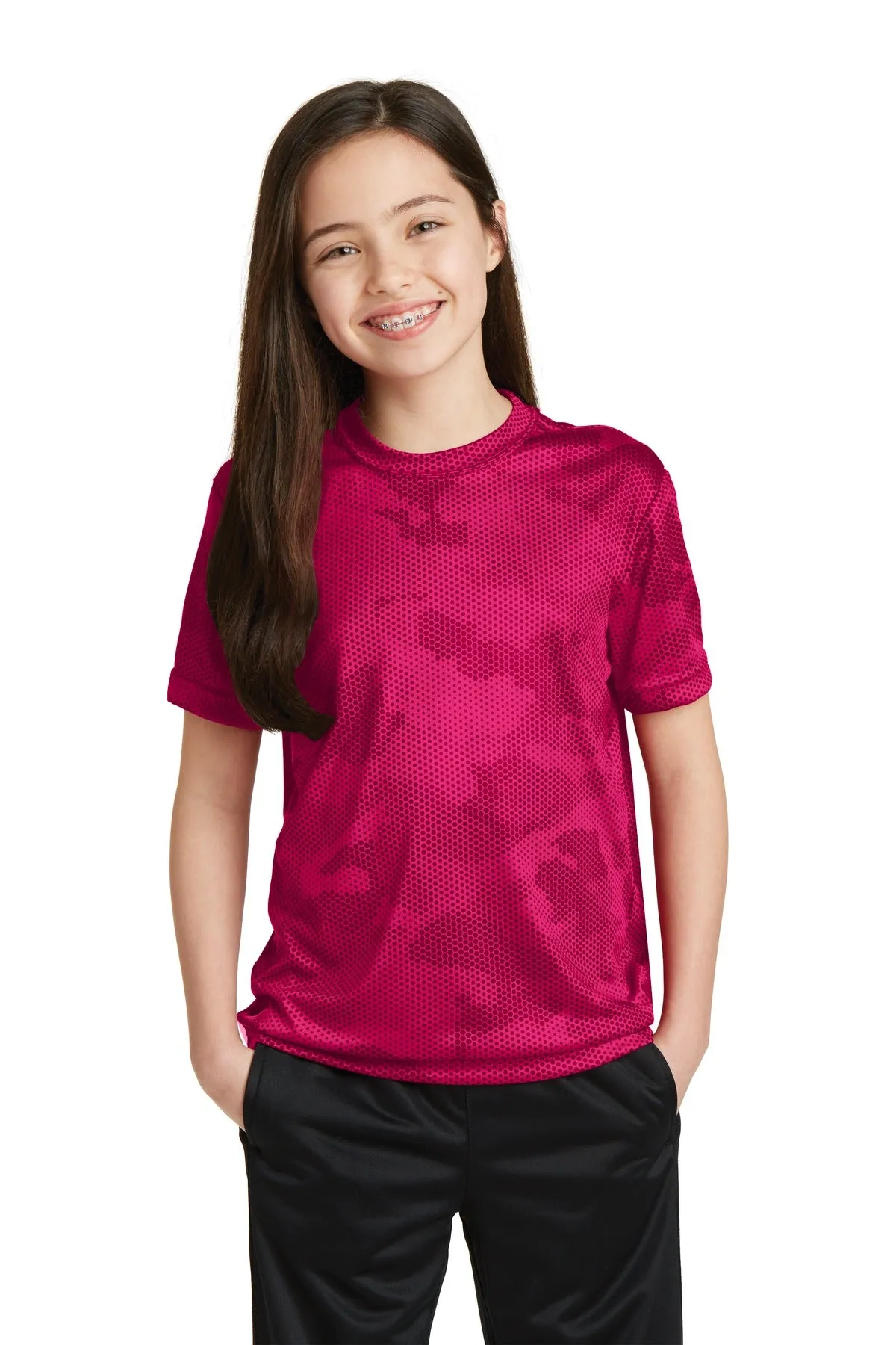 Sport-Tek® Youth CamoHex Tee. YST370