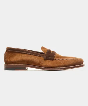 Todd Snyder x Alden Two-Tone Penny Loafer in Snuff