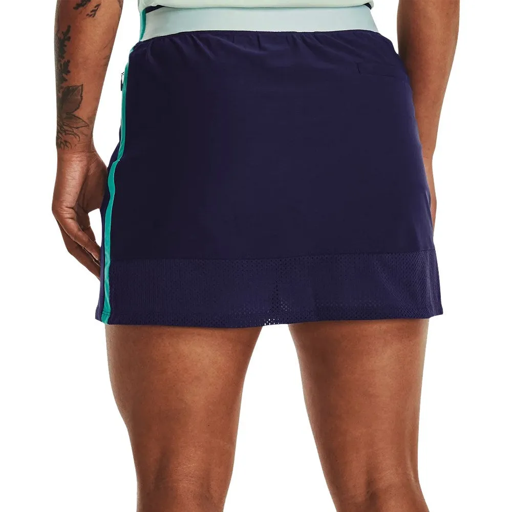 Under Armour Women's Links Knit Golf Skort - Midnight Navy/Neptune