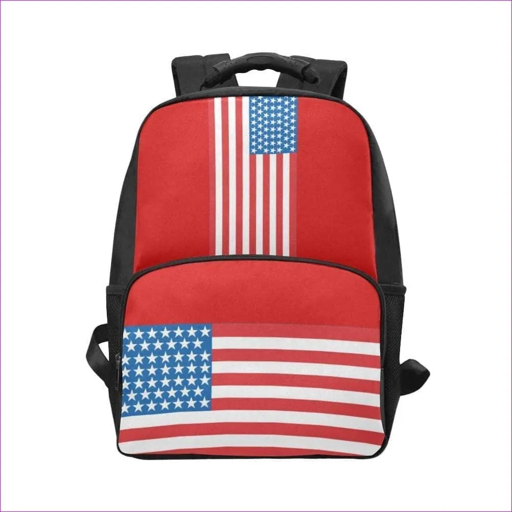 US, ZA, CA Flag Laptop Backpack