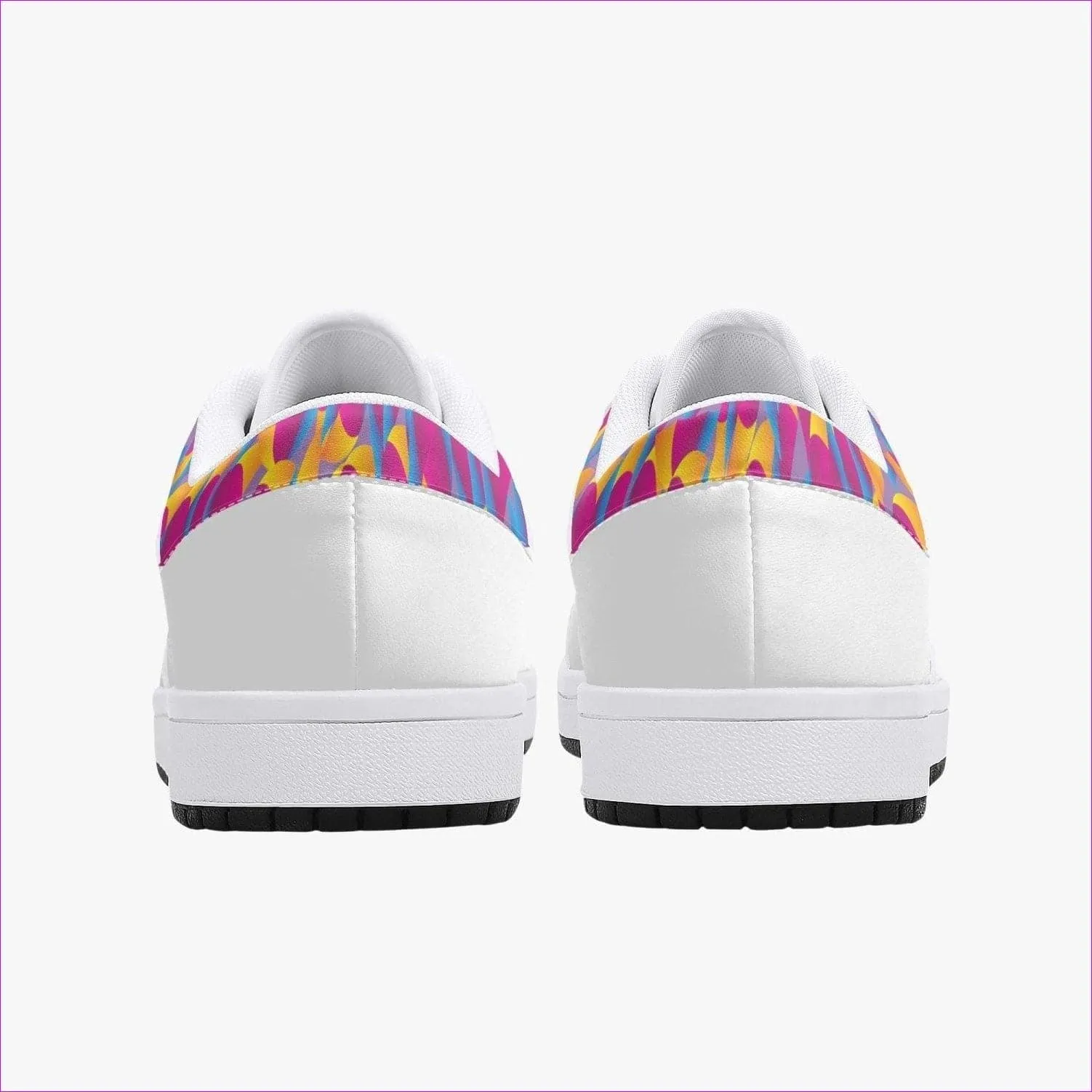 Vibrant Thang Low-Top Leather Sneakers - White/Black