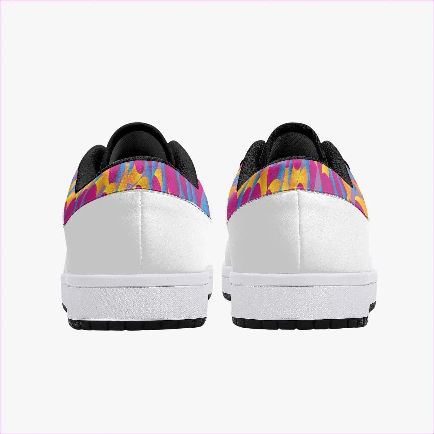 Vibrant Thang Low-Top Leather Sneakers - White/Black