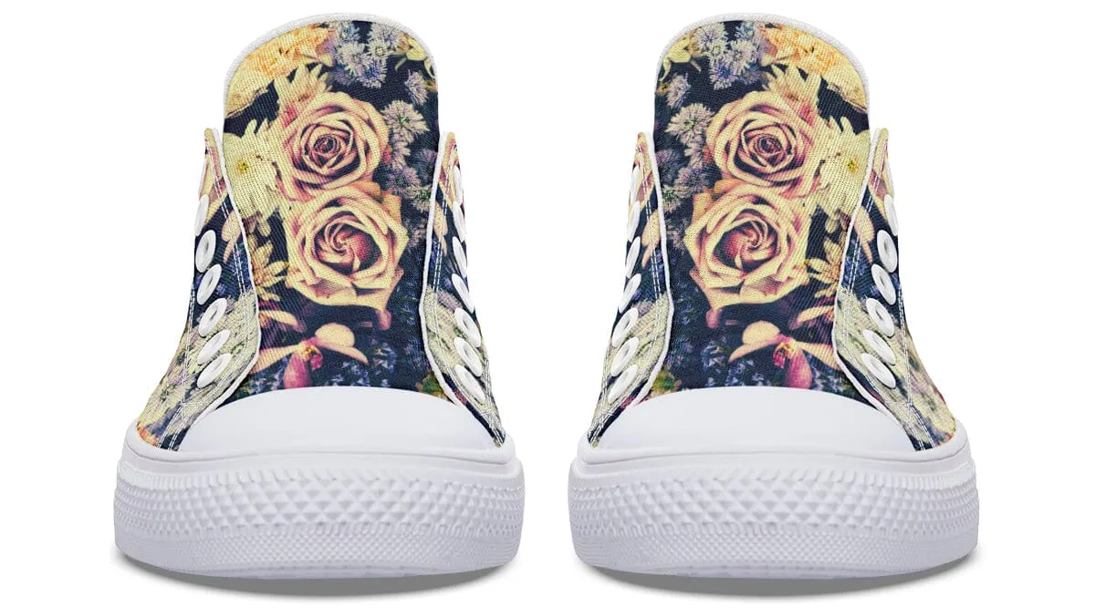 Vintage Flowers Low Top Shoes