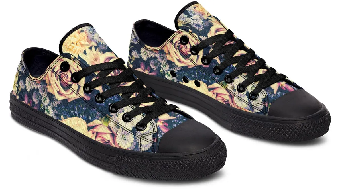 Vintage Flowers Low Top Shoes