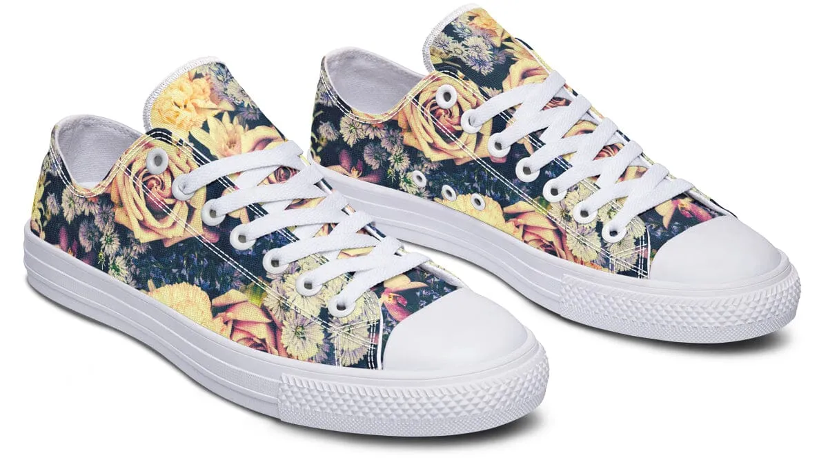 Vintage Flowers Low Top Shoes