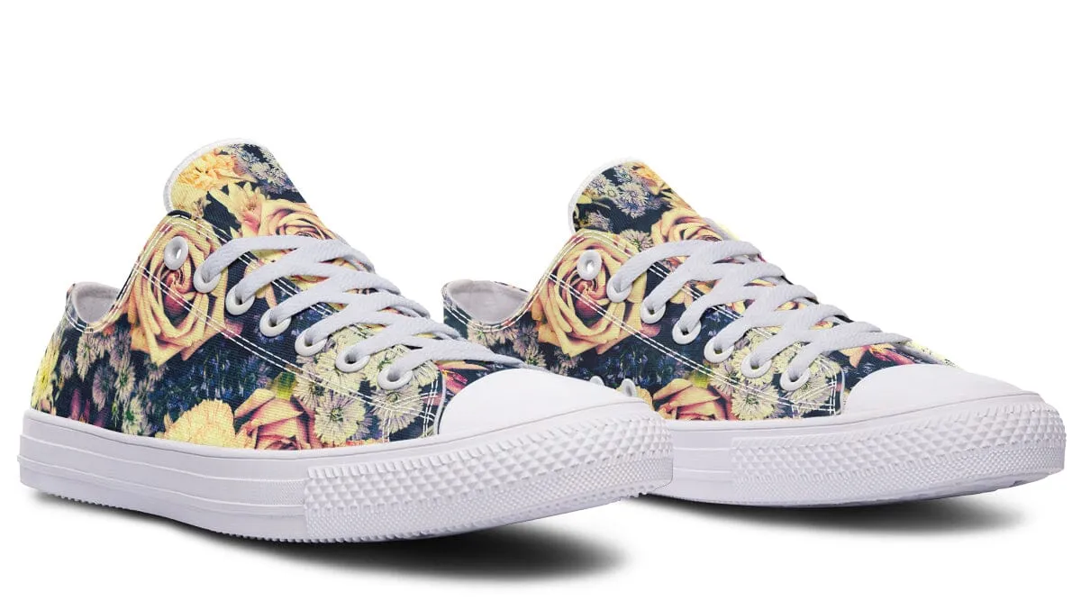 Vintage Flowers Low Top Shoes