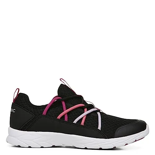 Vionic Women's Brisk Zeliya Slip-on Walking Shoes - Ladies Active Sneakers with Concealed Orthotic Arch Support Black and Pink