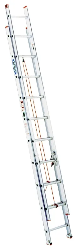 Werner D1124-2 Extension Ladder, 23 ft H Reach, 200 lb, Aluminum :EA: QUANTITY: 1