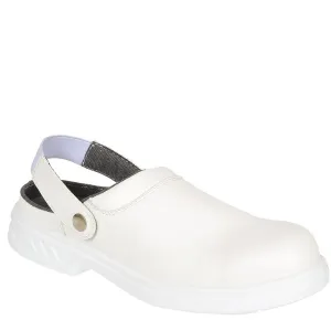 White Safety Clog