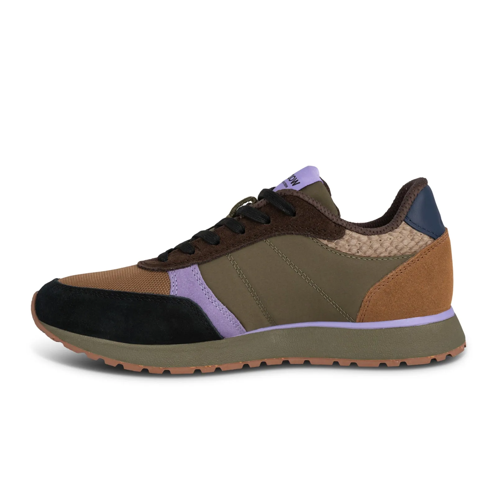 Woden Ronja Sneaker (Women) - Dark Olive/Orchid