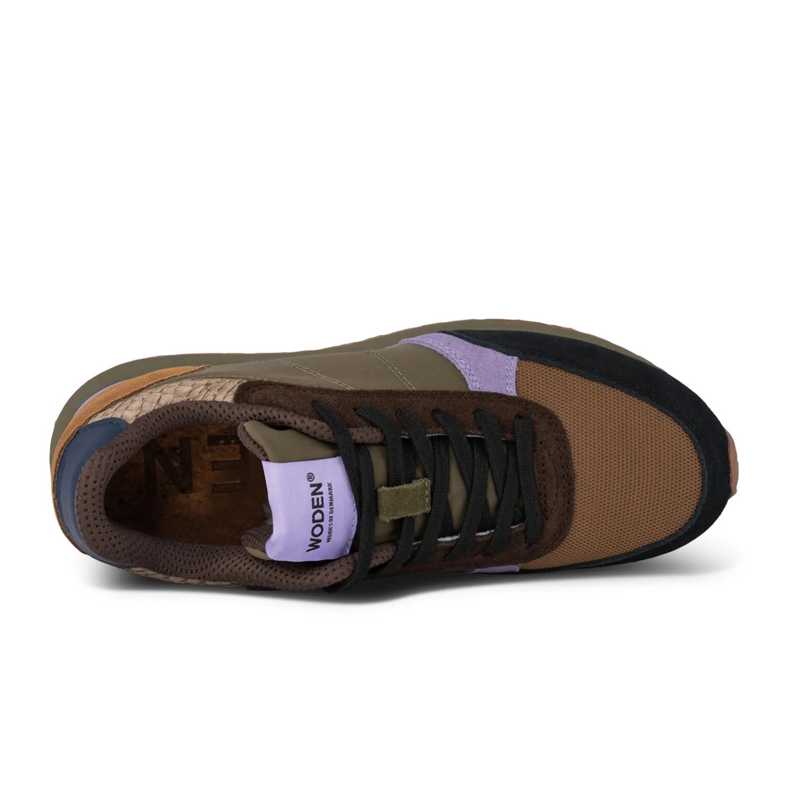 Woden Ronja Sneaker (Women) - Dark Olive/Orchid