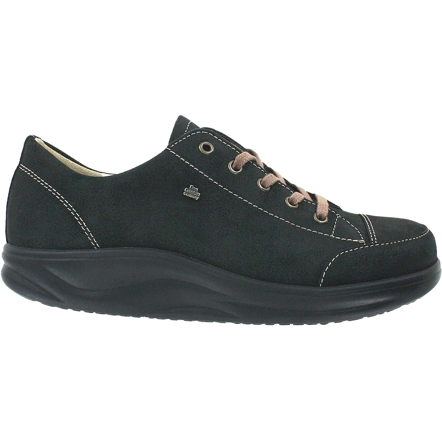 Women's Finn Comfort Finnamic Ikebukuro Black Rodeobuk Nubuck