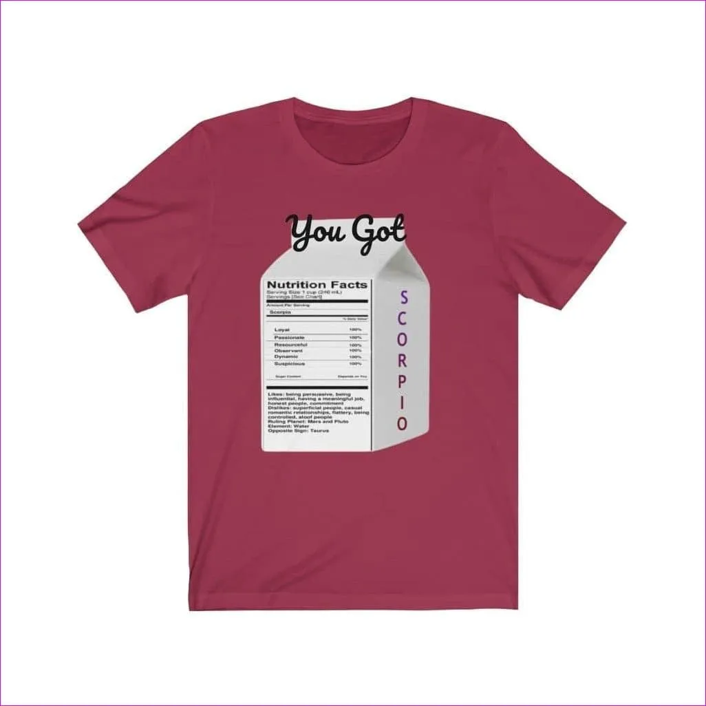 You Got Scorpio Zodiac Unisex Tee: Celestial Comfort for Astrology Enthusiasts